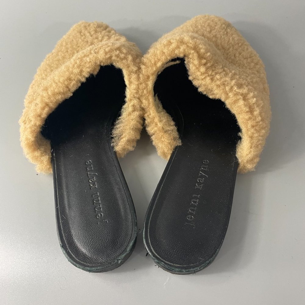 Jenny Kanye  shearling mule in natural - Picture 11 of 16